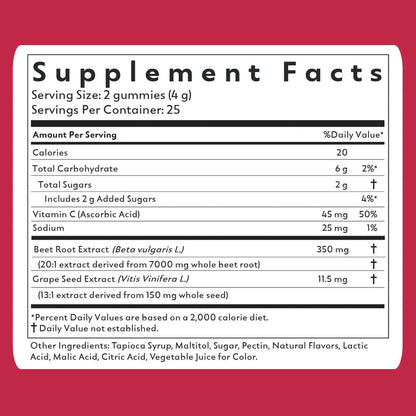 Natrava BEETS+ Gummies 25 servings